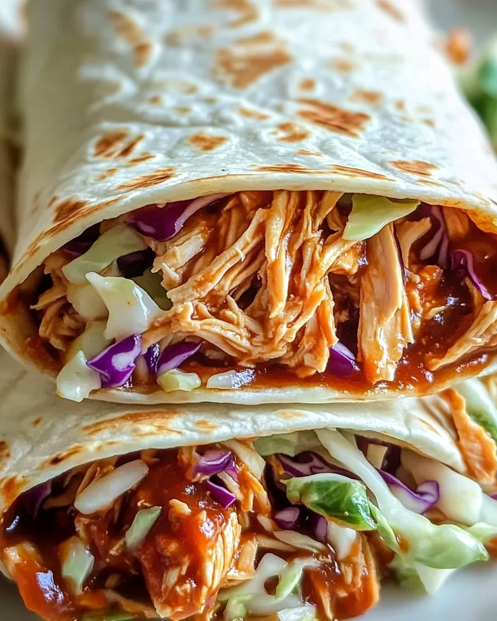 BBQ Hähnchen Coleslaw Wraps – Dein schnelles Lieblingsgericht!