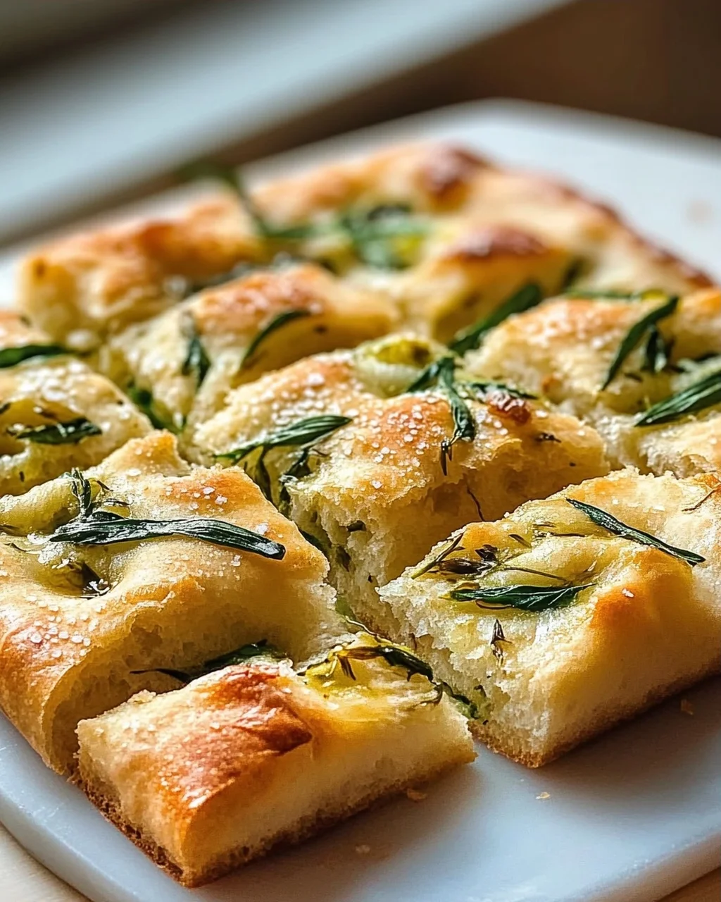 Bärlauch Focaccia mit Meersalz – Aromatischer Genuss!