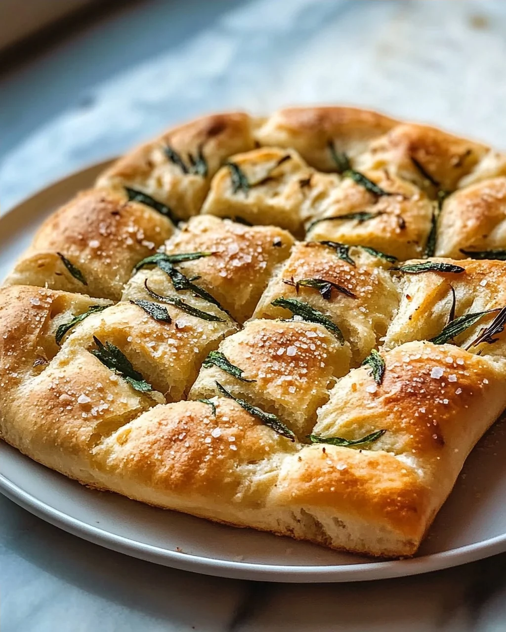 Bärlauch Focaccia mit Meersalz – Aromatischer Genuss!