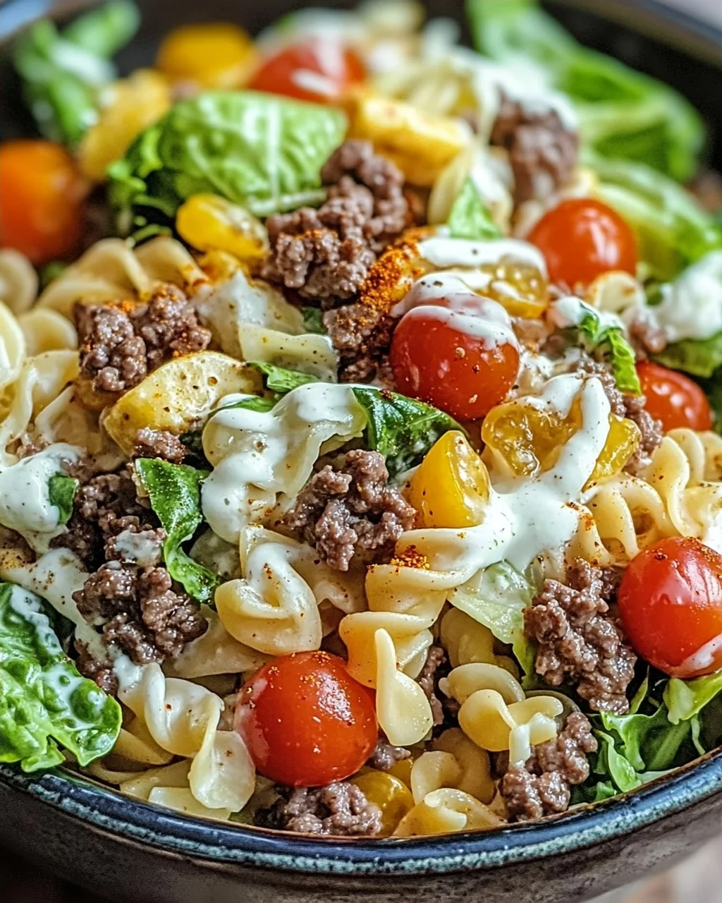 Big Mac Nudelsalat: Burgerflair in einer Schüssel