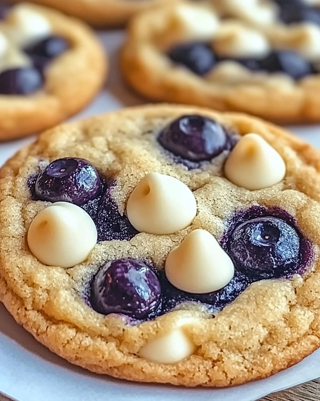 Blaubeer weiße Schokoladenstückchen Kekse schnell gemacht
