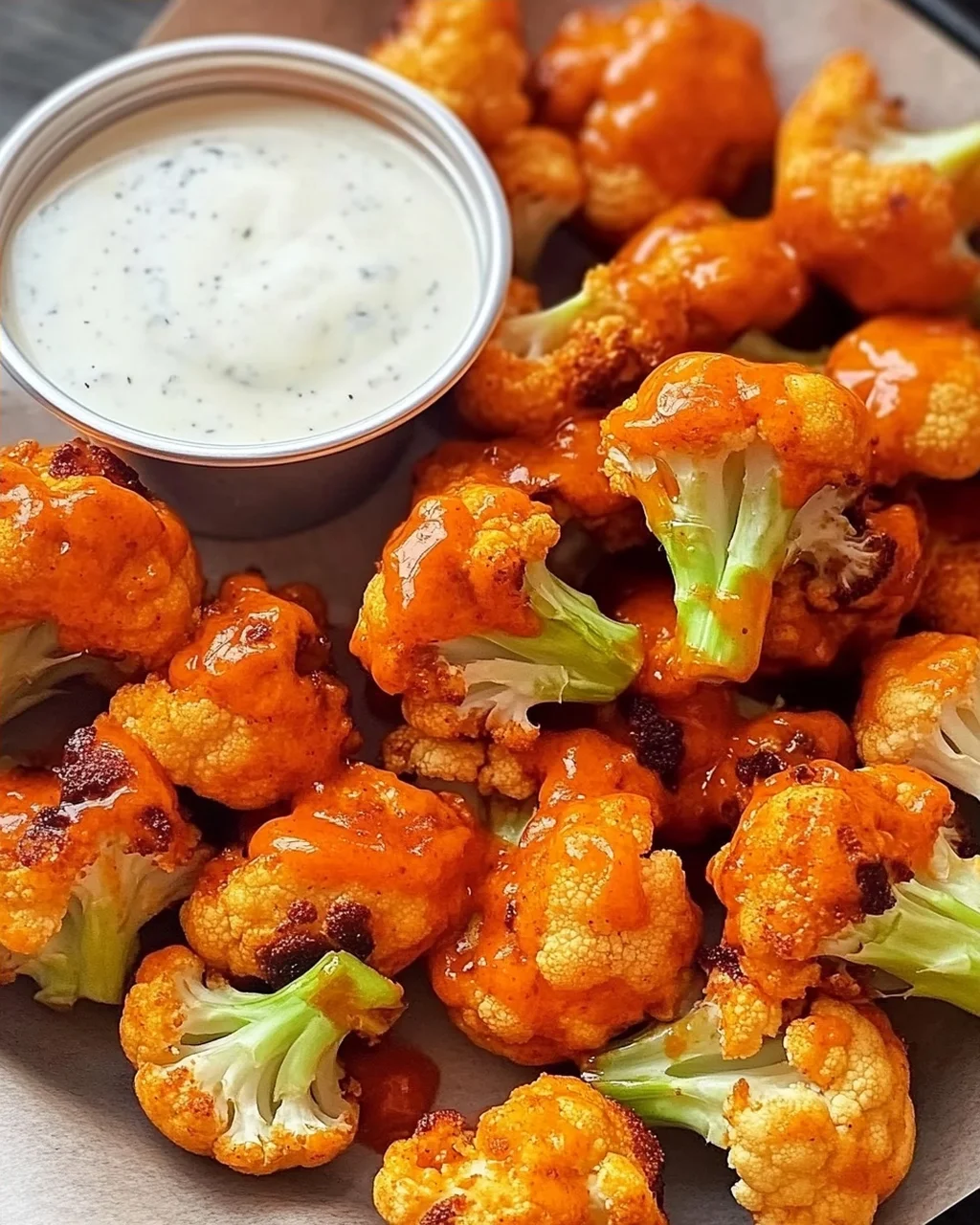 Buffalo Blumenkohl Bissen für perfekte Snack-Abende
