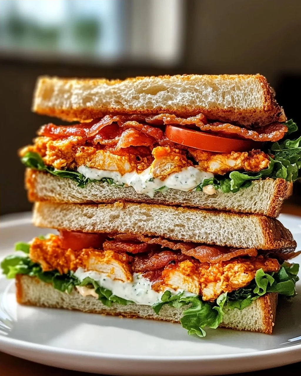 Buffalo Chicken Ranch Club Sandwich – Schnell & Lecker!