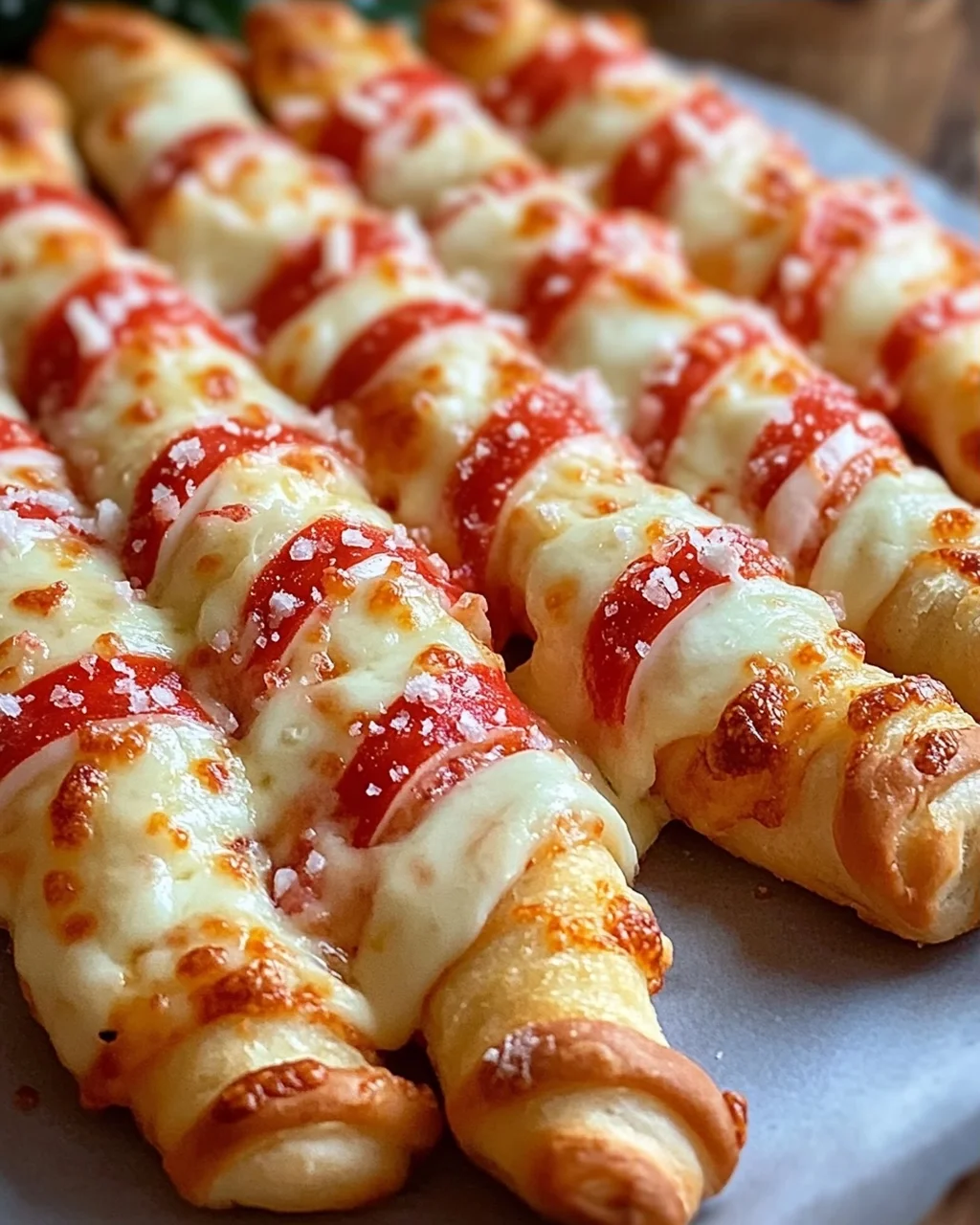Candy Cane Pizza Breadsticks: Süßes Vergnügen für Weihnachten!