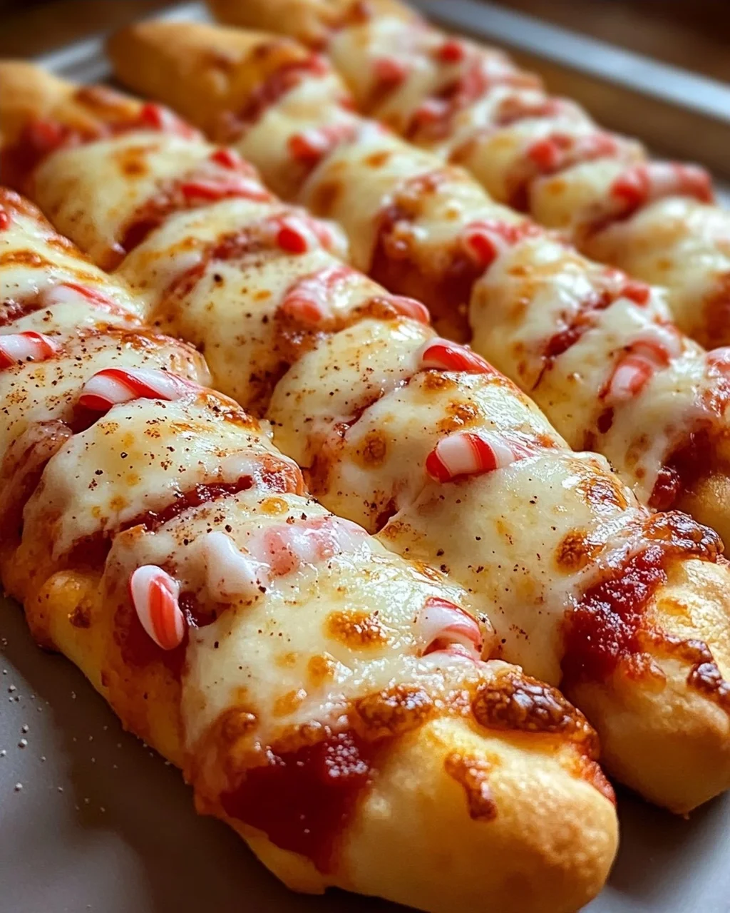 Candy Cane Pizza Breadsticks: Süßes Vergnügen für Weihnachten!