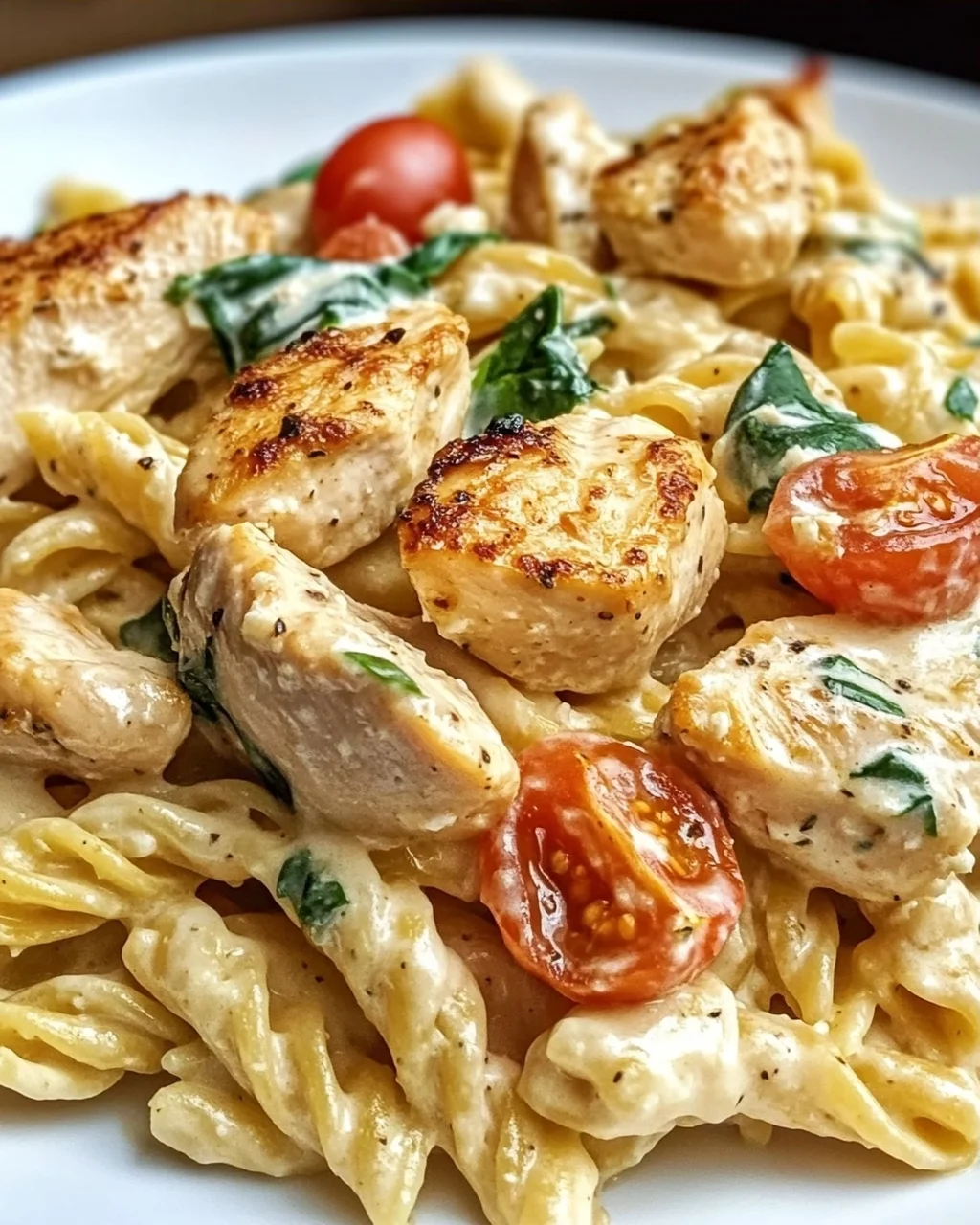 Cremige Hähnchen Feta Pasta: Unglaublich & einfach lecker!