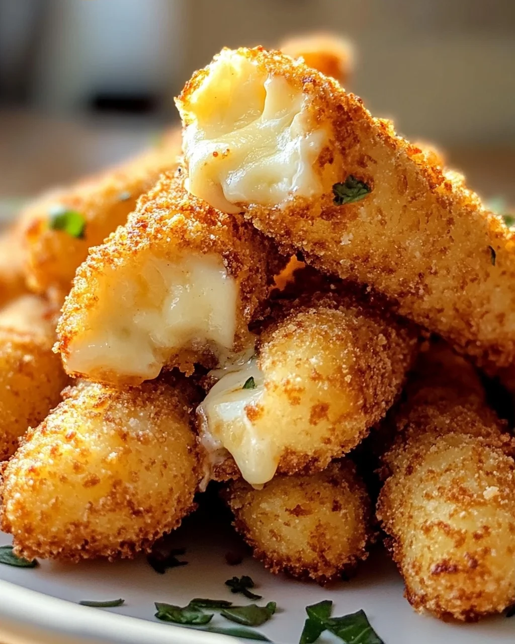 Crispy Mini Mozzarella Sticks from the Airfryer