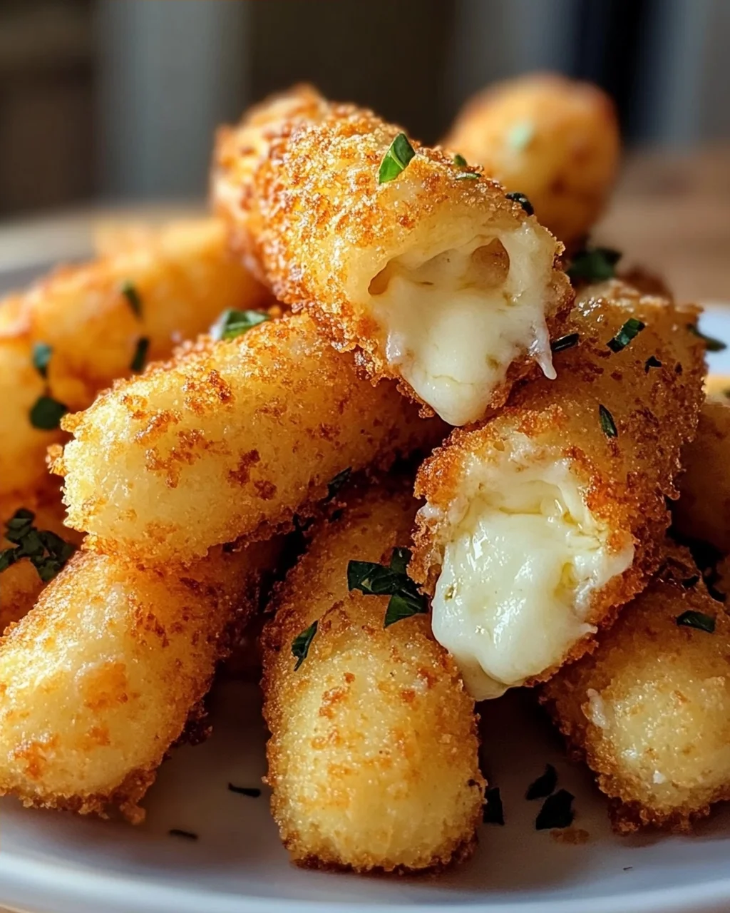 Crispy Mini Mozzarella Sticks from the Airfryer