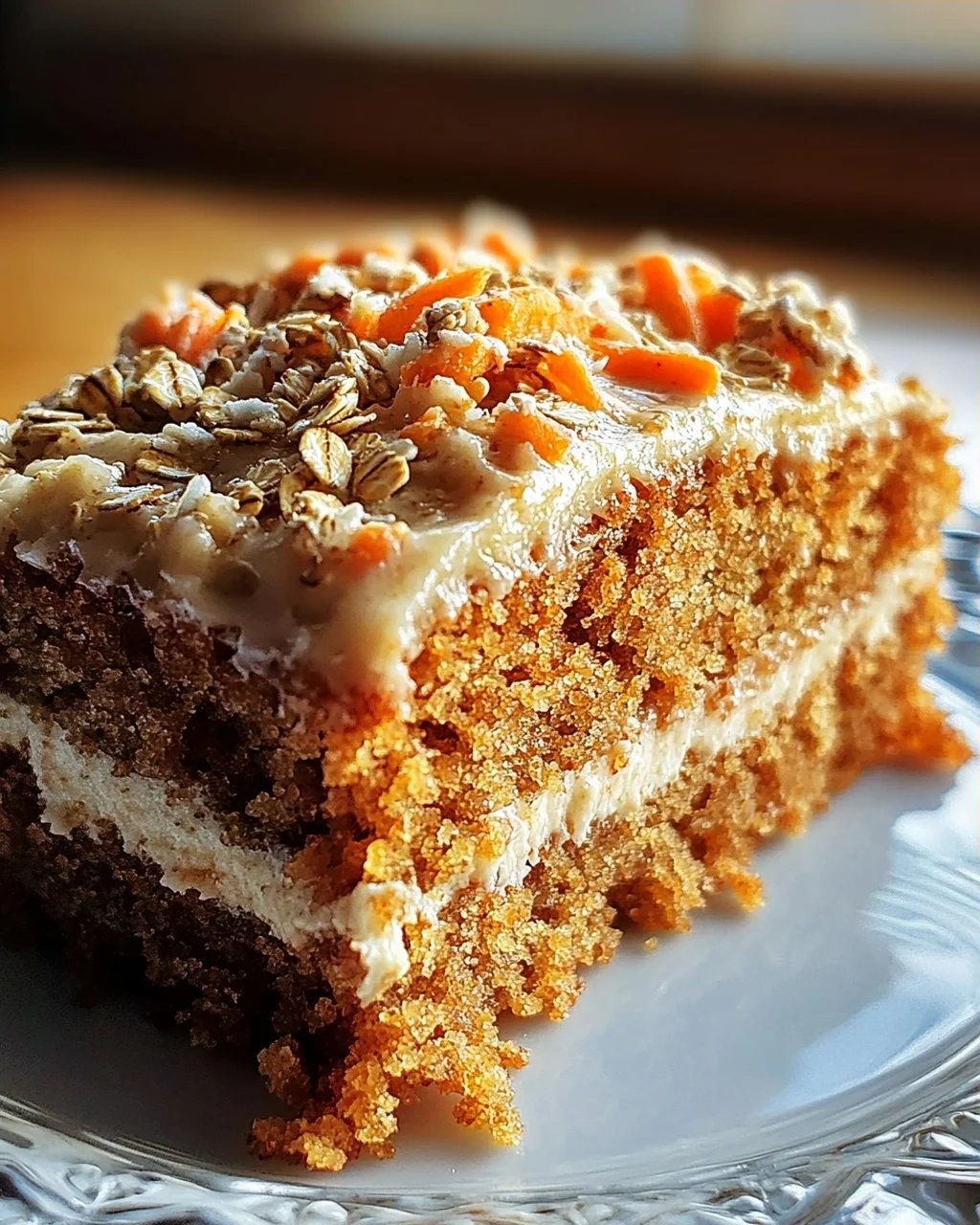 Einfacher Mehlfreier Haferflocken Karottenkuchen