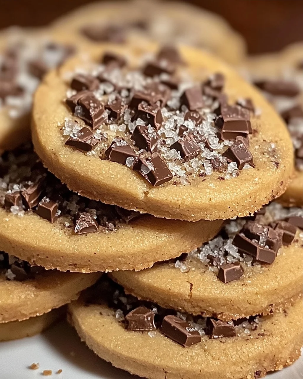 Espresso-Shortbread-Kekse mit Toffee-Stücken Rezept