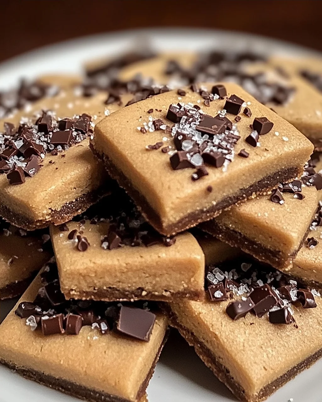 Espresso-Shortbread-Kekse mit Toffee-Stücken Rezept