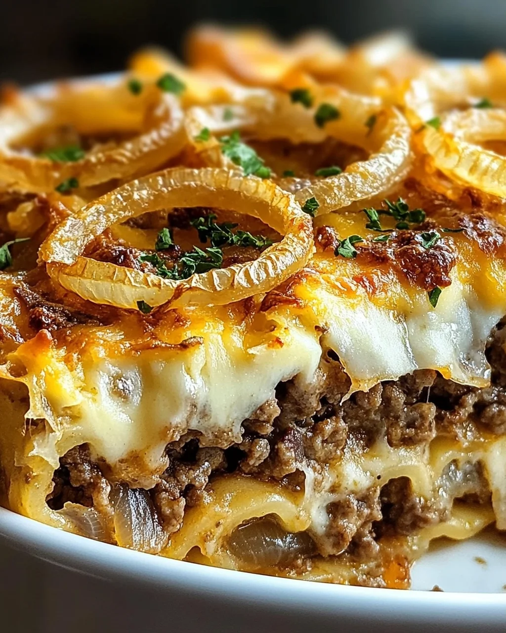 French Onion Beef Casserole