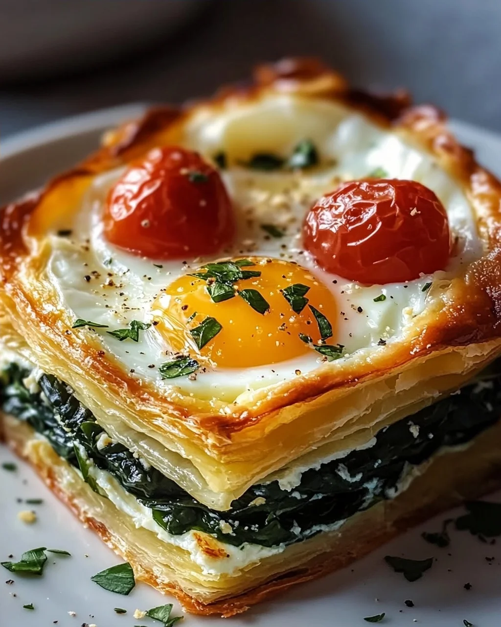Gebackene Eier Napoleon: Köstliches einfaches Brunch Rezept