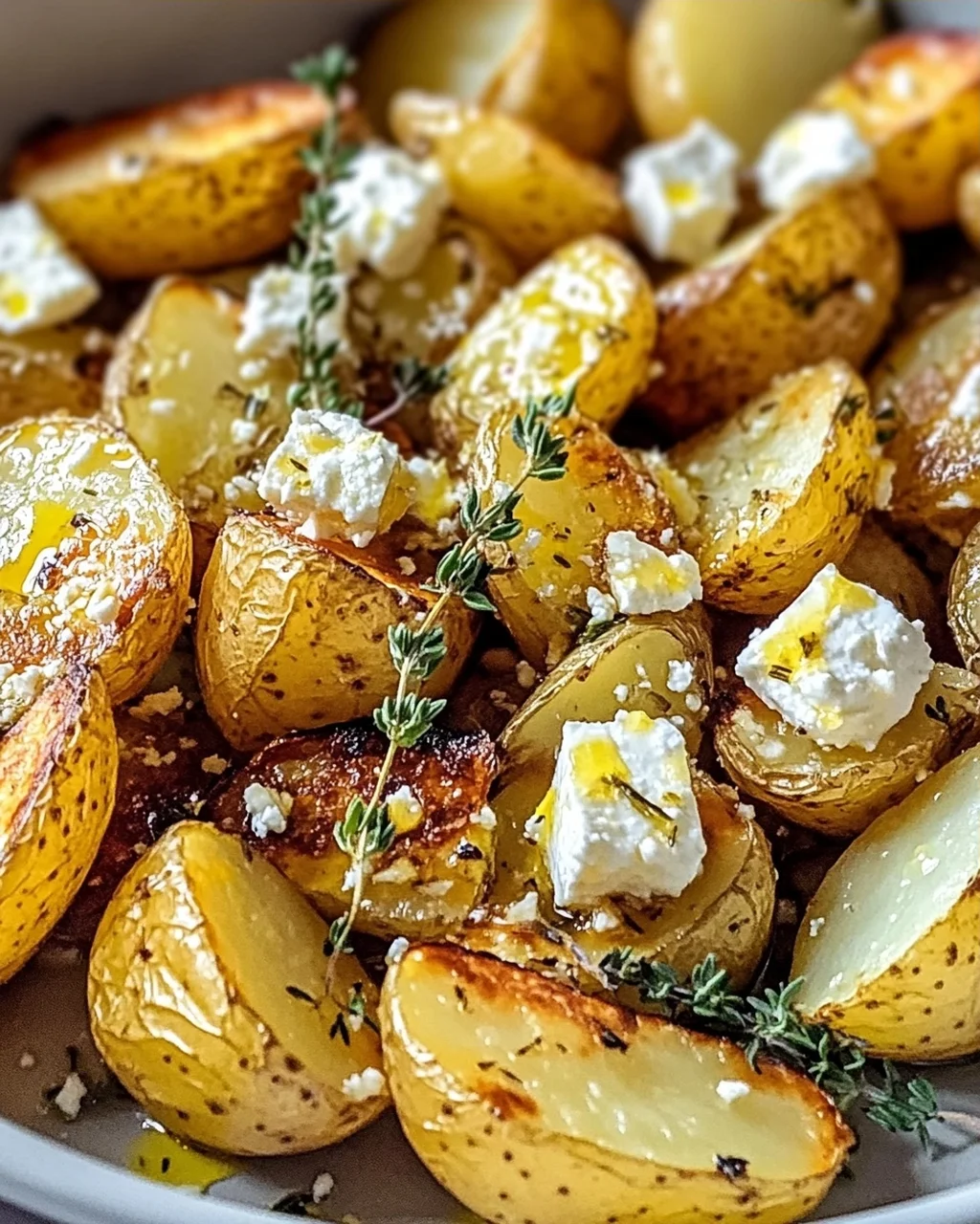 Gebratene Feta-Kartoffeln mit Zitrone: Ein Genuss!