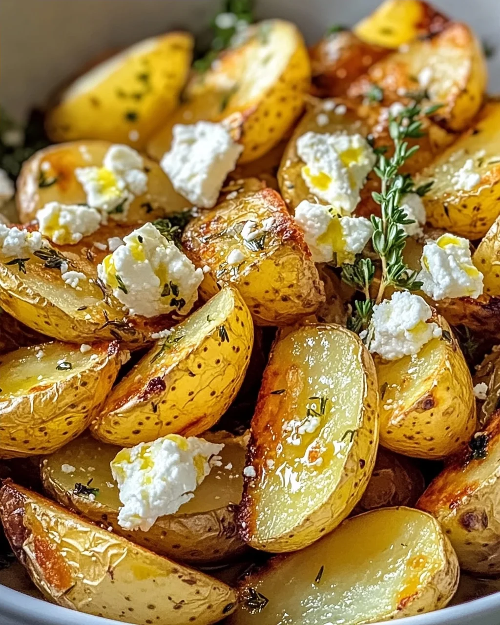 Gebratene Feta-Kartoffeln mit Zitrone: Ein Genuss!