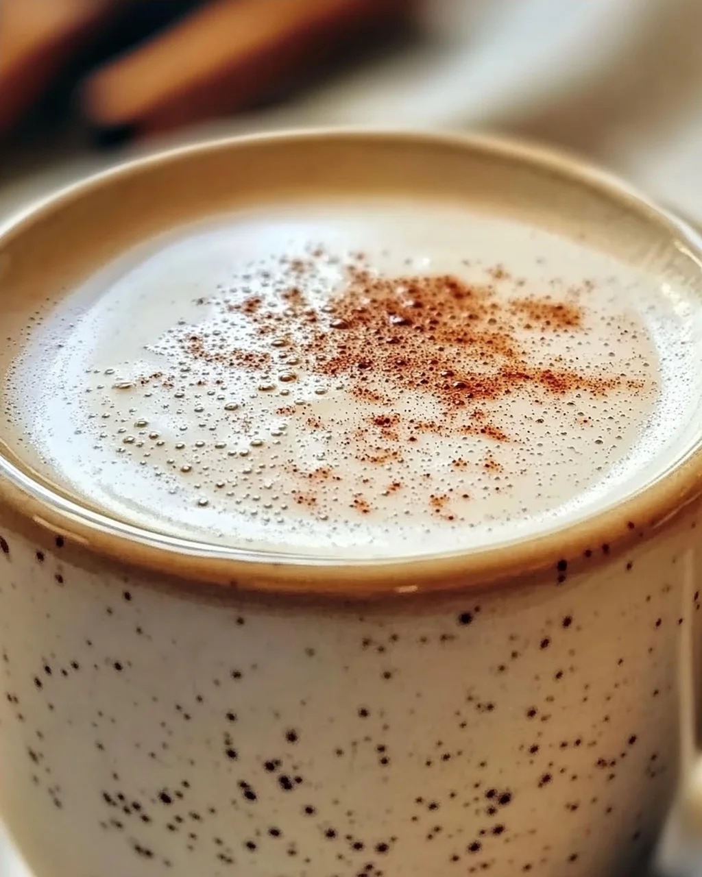 Genieße den perfekten Vanille Zimt Milchtee