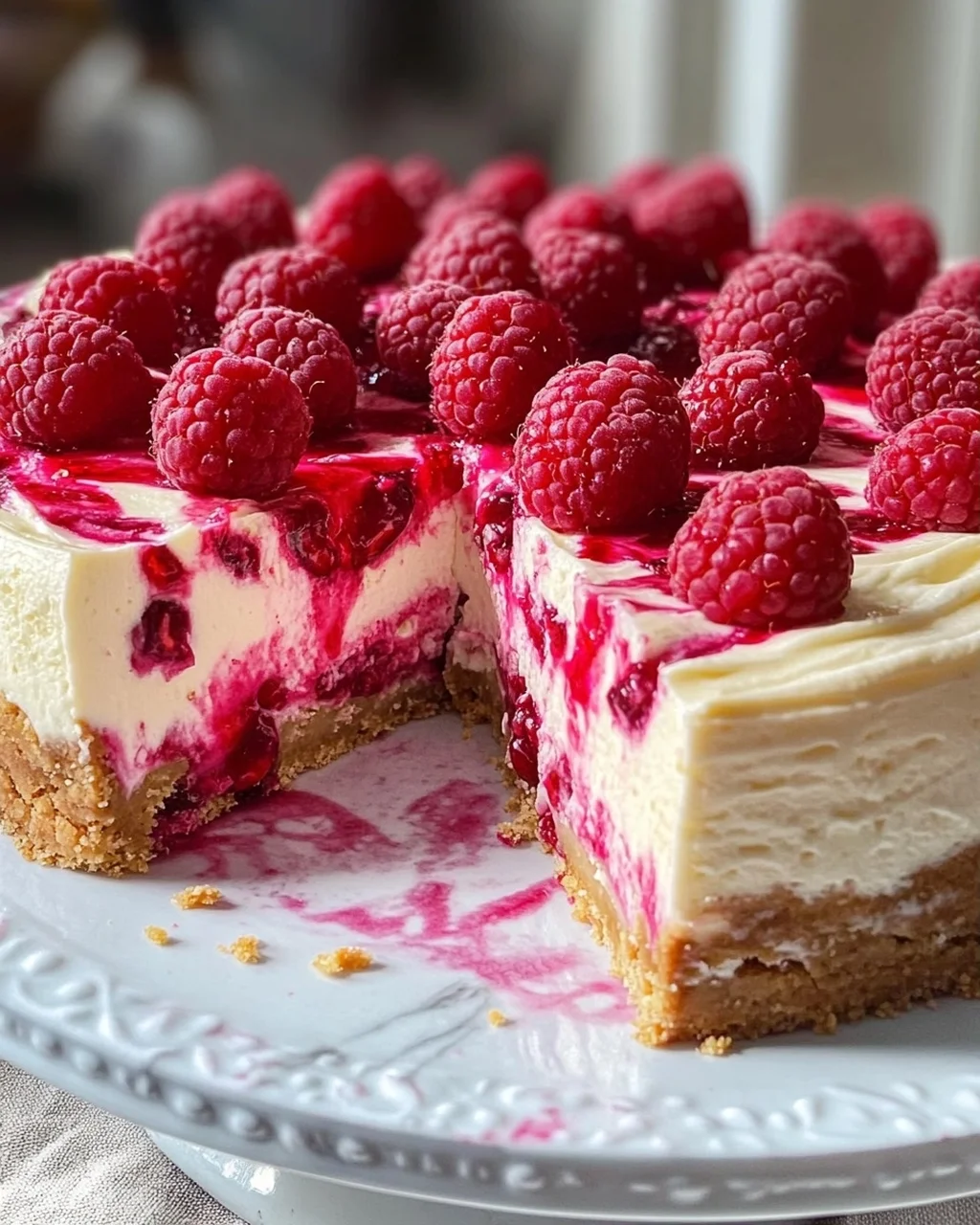 Himbeer Schmand Cheesecake