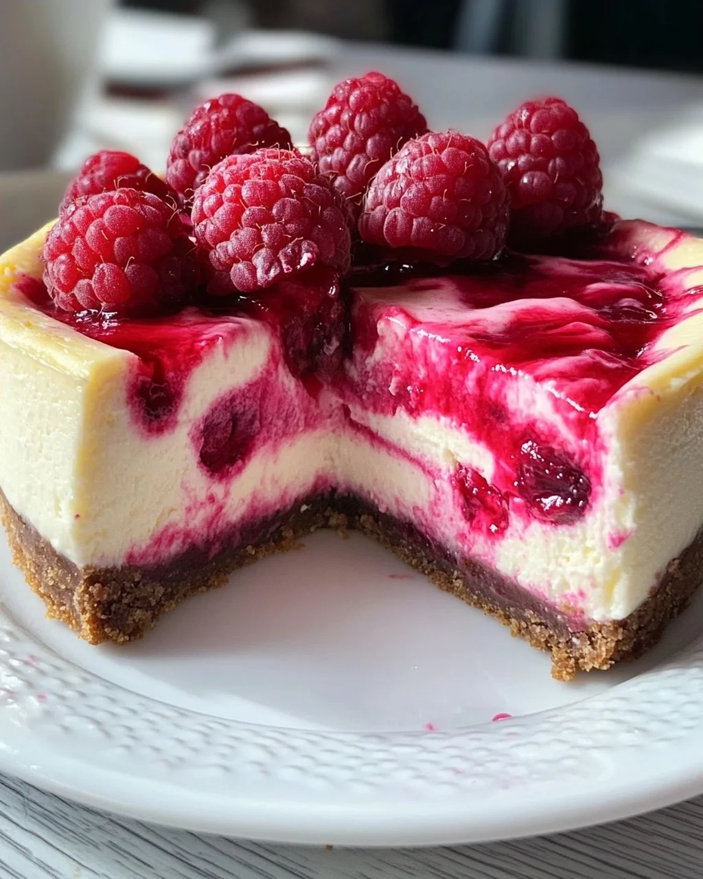 Himbeer Schmand Cheesecake
