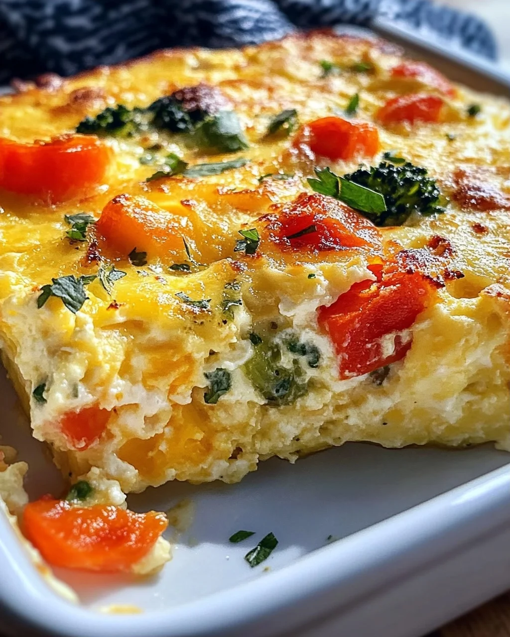 Hüttenkäse-Eierauflauf