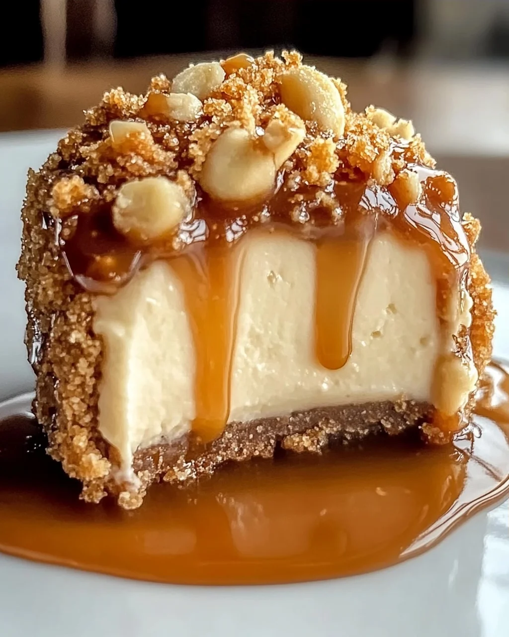 Karamell-Bananen-Käsekuchen-Crunch-Bomben ganz leicht