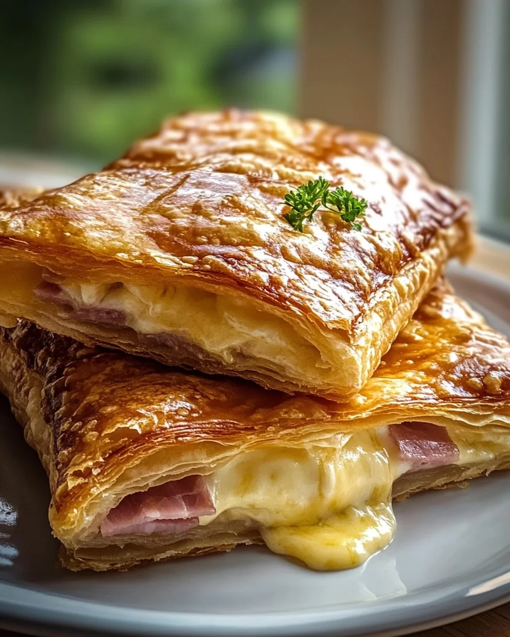 Klassische Rinderschinken Käse Blätterteigtaschen: Lecker & Schnell