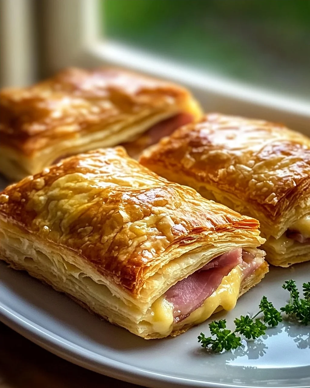 Klassische Rinderschinken Käse Blätterteigtaschen: Lecker & Schnell