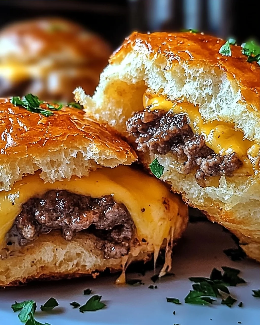 Knoblauch Parmesan Cheeseburger Bomben – Ein Genuss zum Verlieben