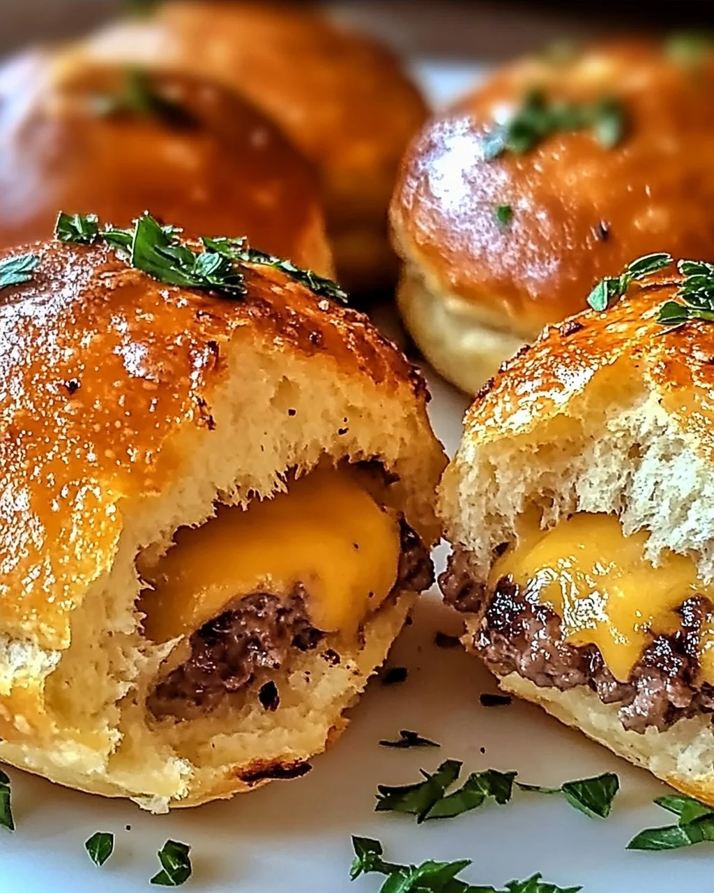 Knoblauch Parmesan Cheeseburger Bomben – Ein Genuss zum Verlieben