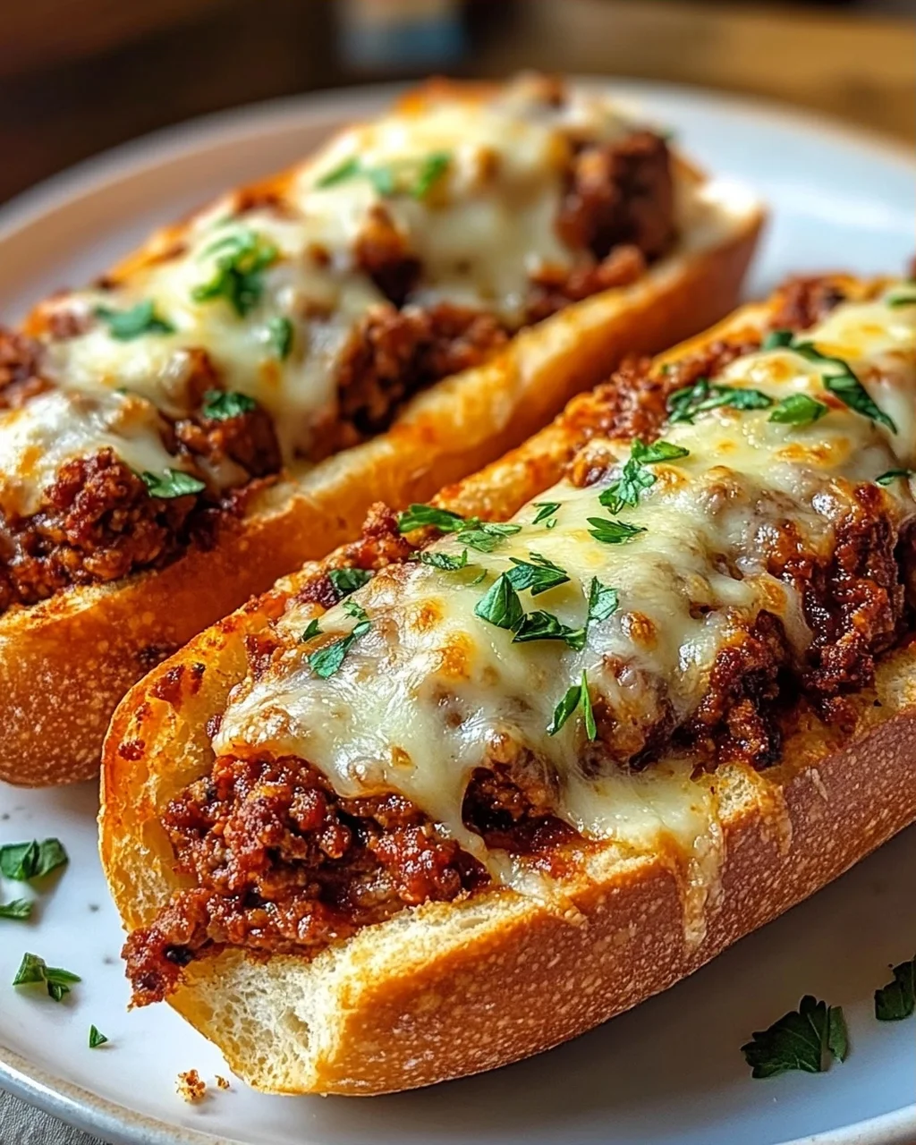 Knusprige überbackene Hackfleisch Baguettes – Nie wieder matschig!