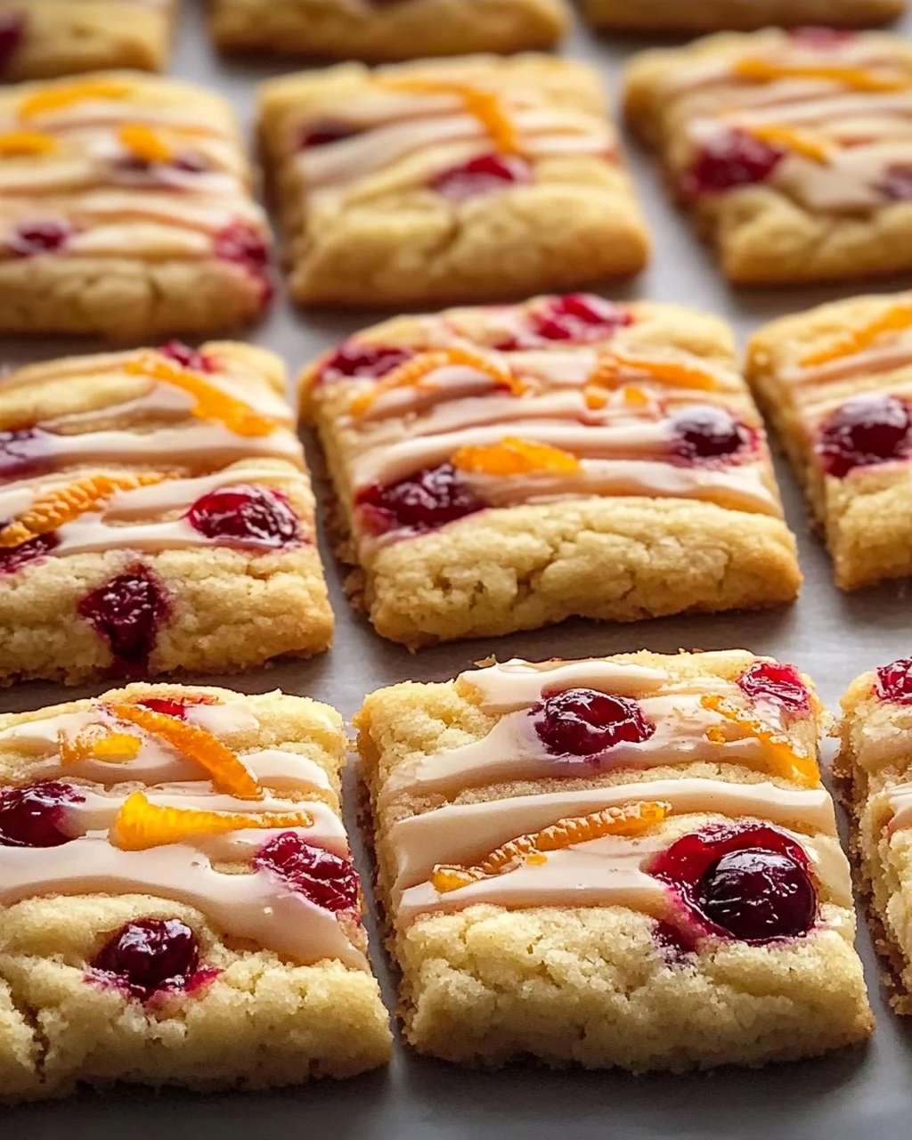 Köstliche Orange Cranberry Butterkekse für die Festtage