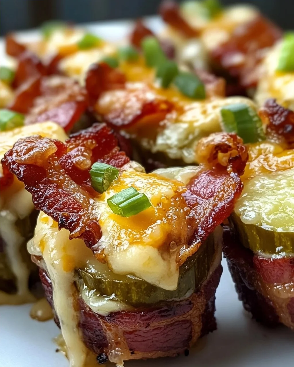 Leckere Käse-Dill-Gurken Rinderspeck-Shots – Schnell & Knusprig