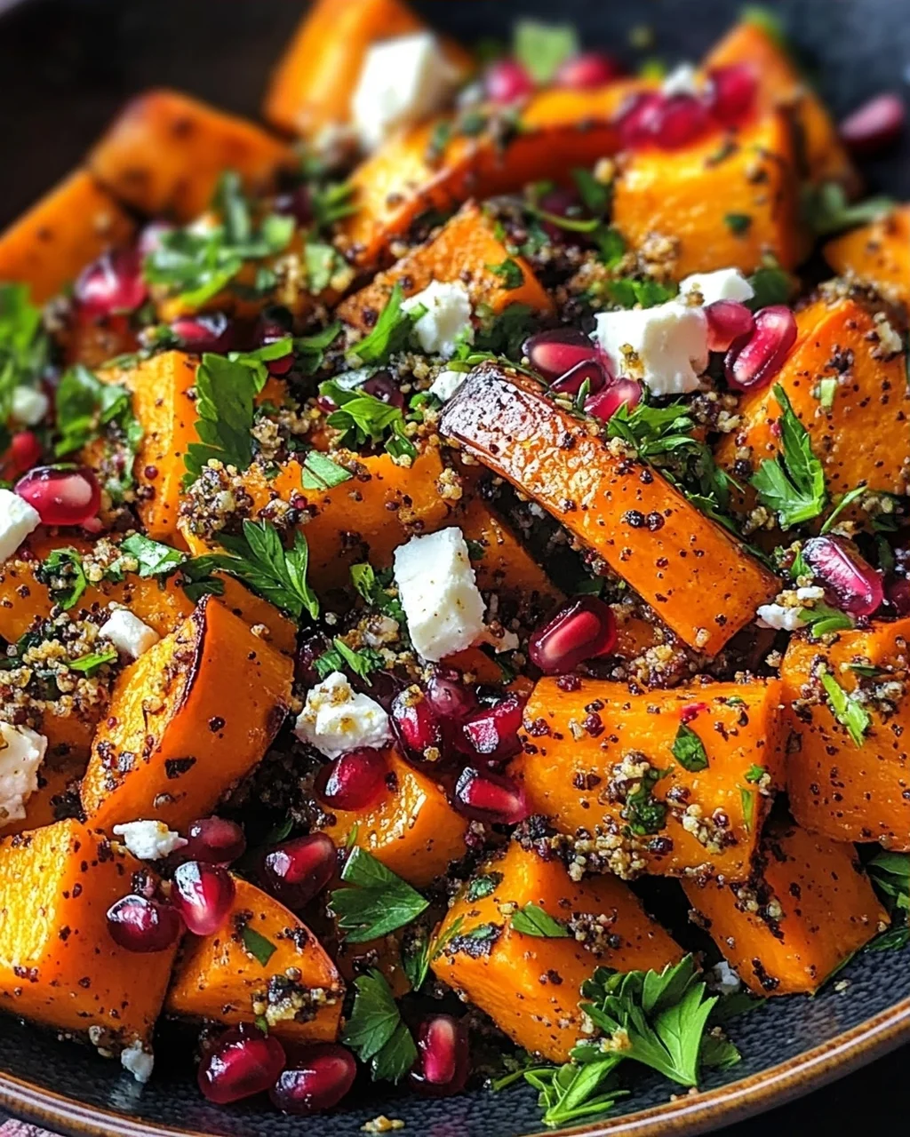 Libanesischer Gerösteter Kürbissalat: Würzig, frisch & gesund!