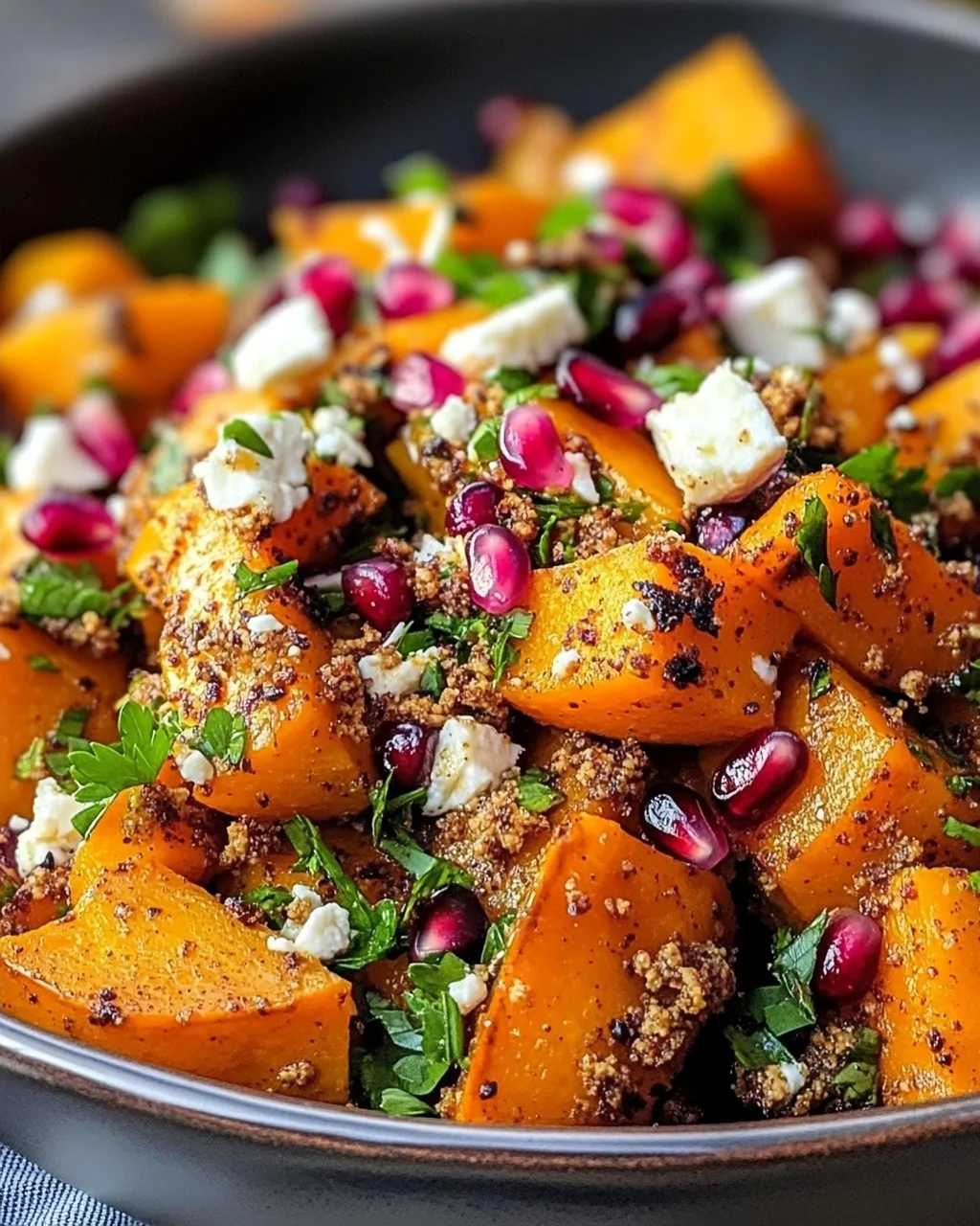 Libanesischer Gerösteter Kürbissalat: Würzig, frisch & gesund!