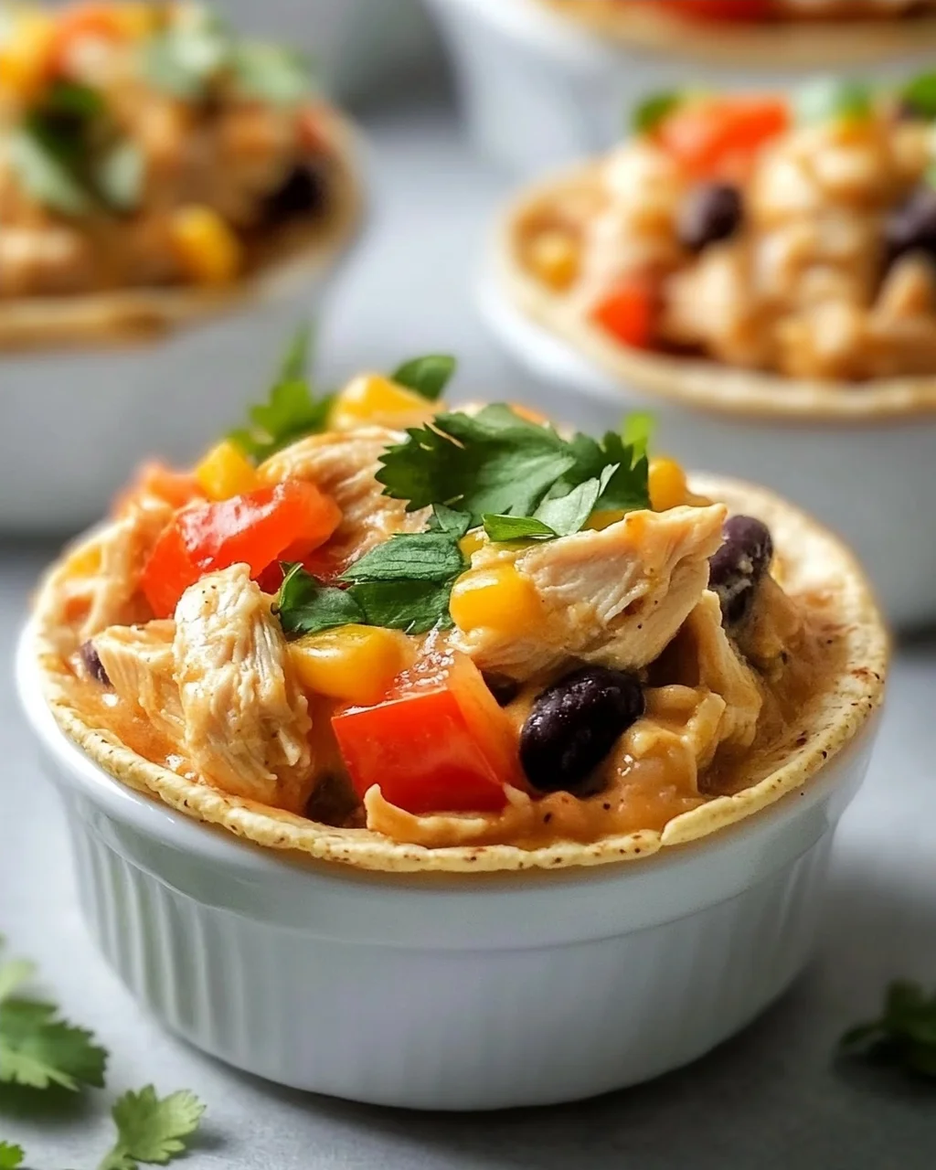 Mini Crock Pot Fiesta Chicken Cups – Perfekt für Partys!