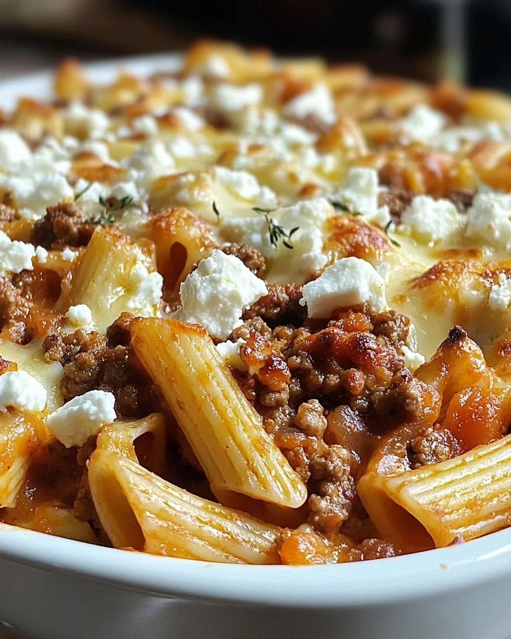 Nudelauflauf Mit Feta Hackfleisch Das Einfache Rezept Fur Genieser