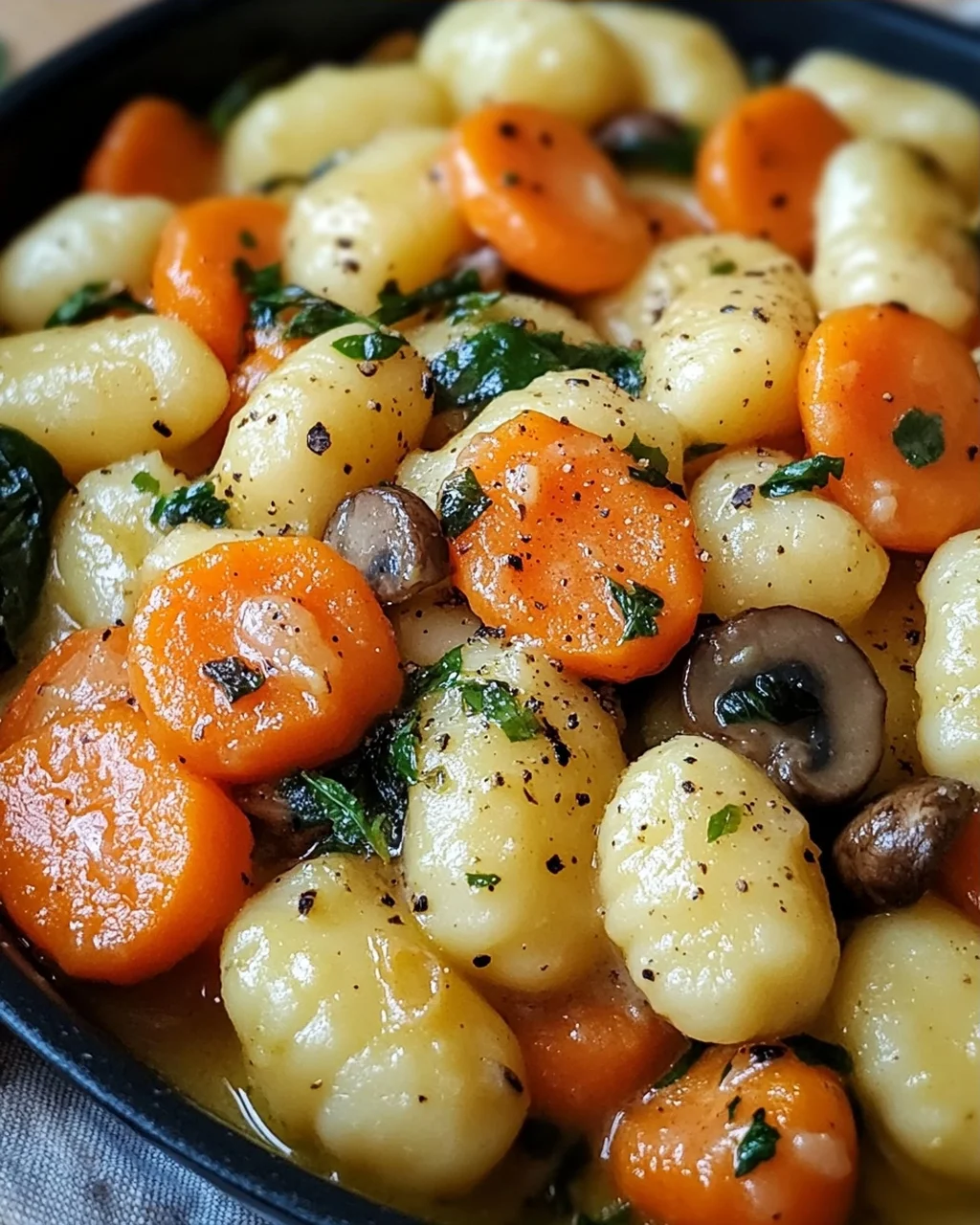 One Pot Gnocchi mit Rahmgemüse