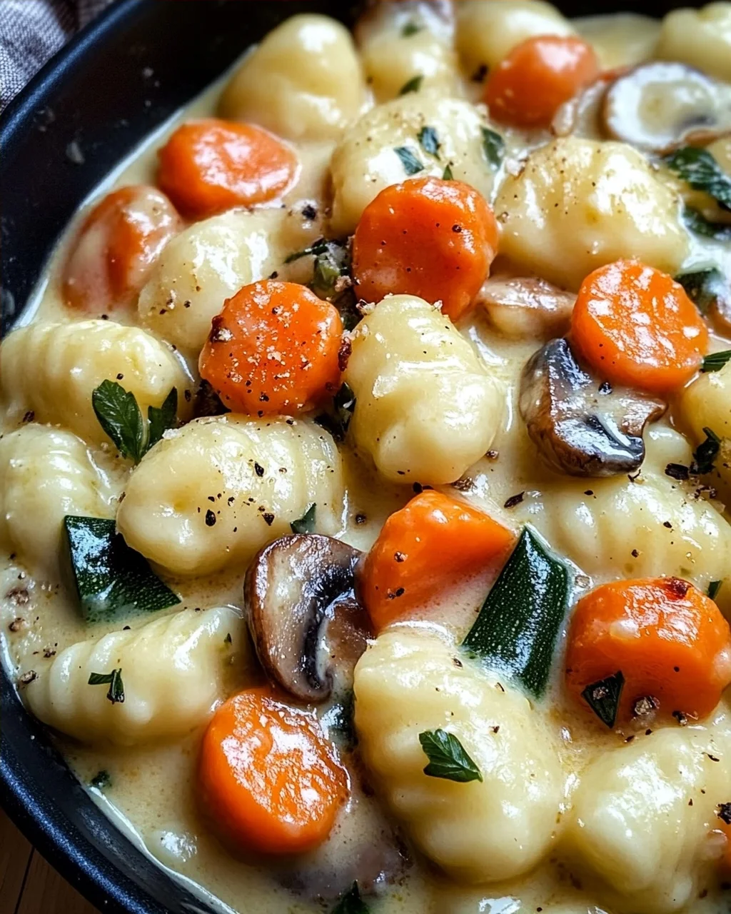 One Pot Gnocchi mit Rahmgemüse