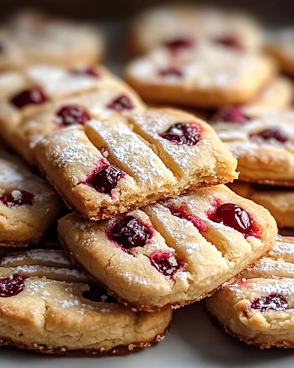 Orangen-Cranberry-Shortbread-Kekse für die Feiertage