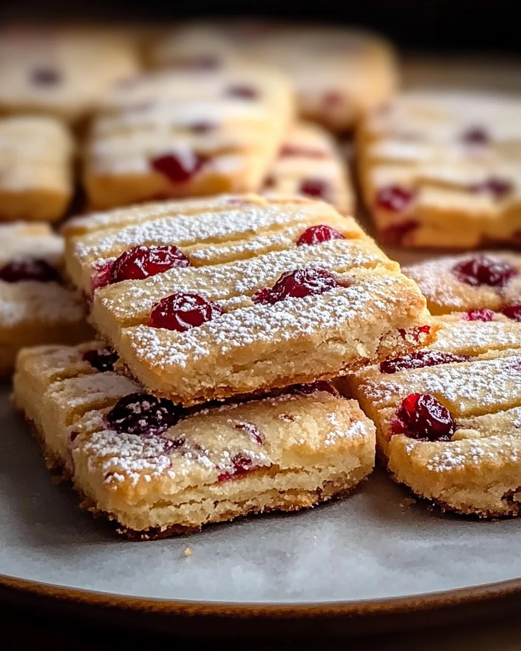 Orangen-Cranberry-Shortbread-Kekse für die Feiertage