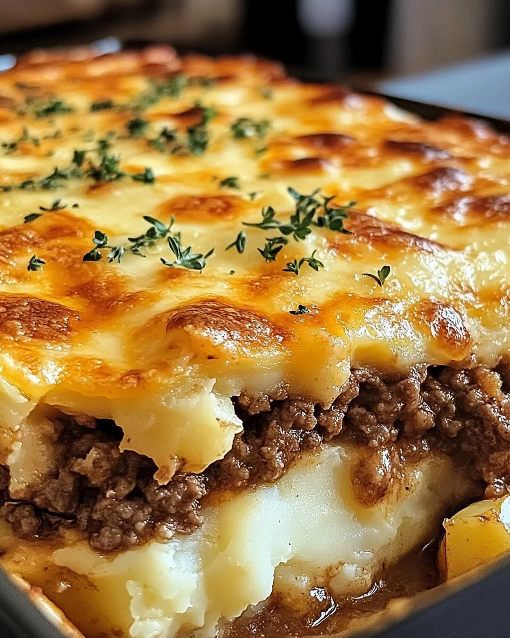 Rinderhackfleisch und Kartoffelauflauf für jeden Tag