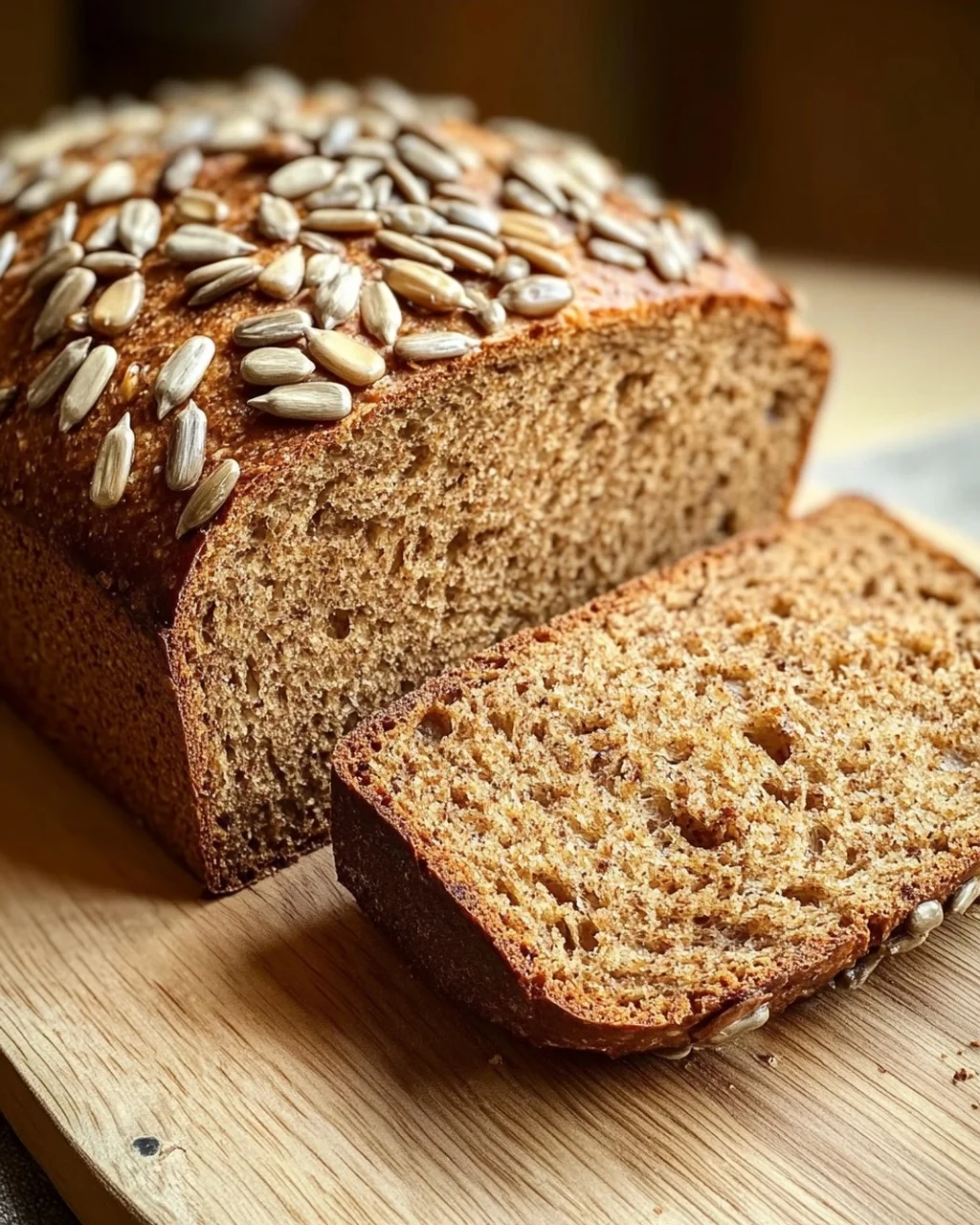 Roggenvollkornbrot mit Sonnenblumenkernen