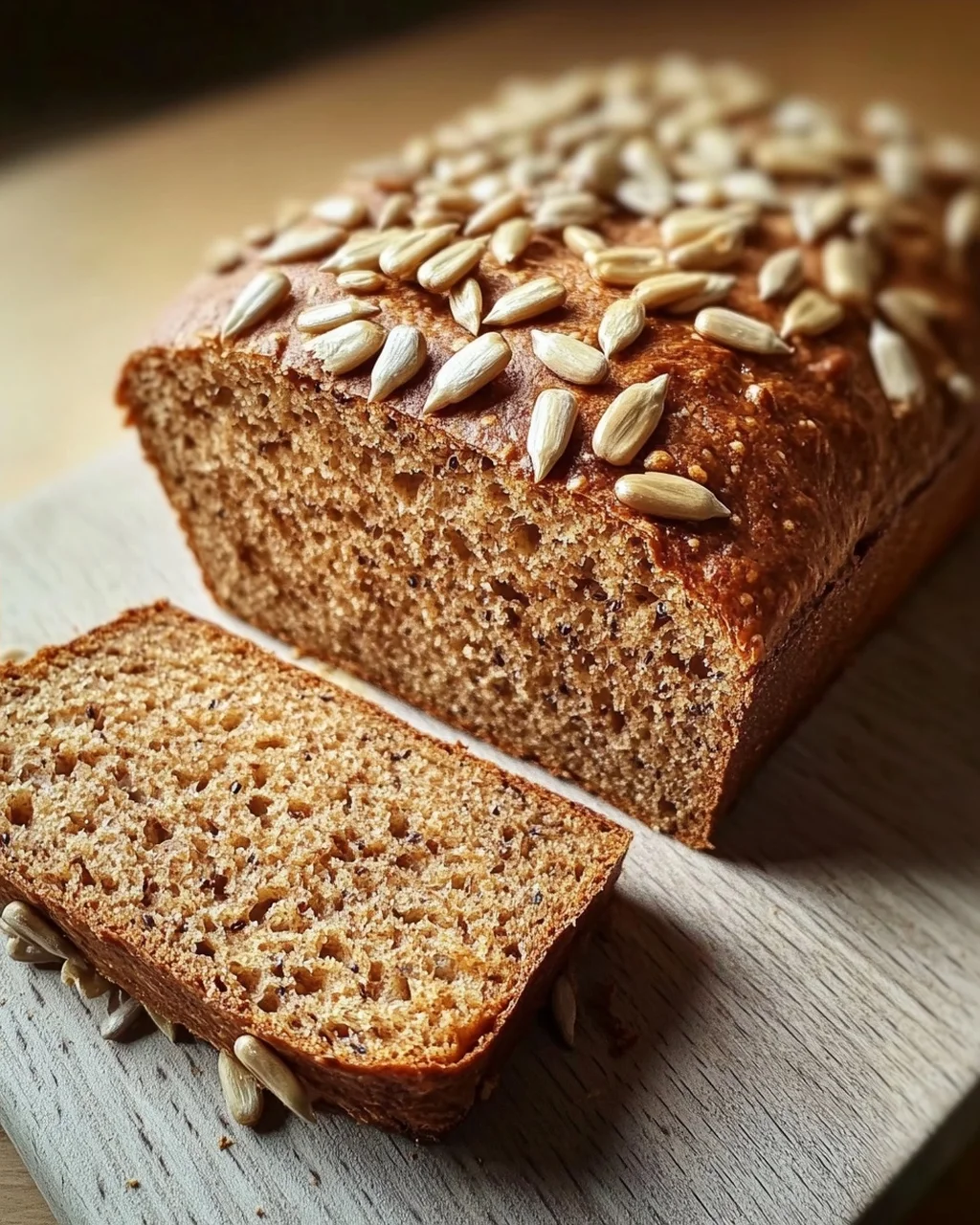 Roggenvollkornbrot mit Sonnenblumenkernen