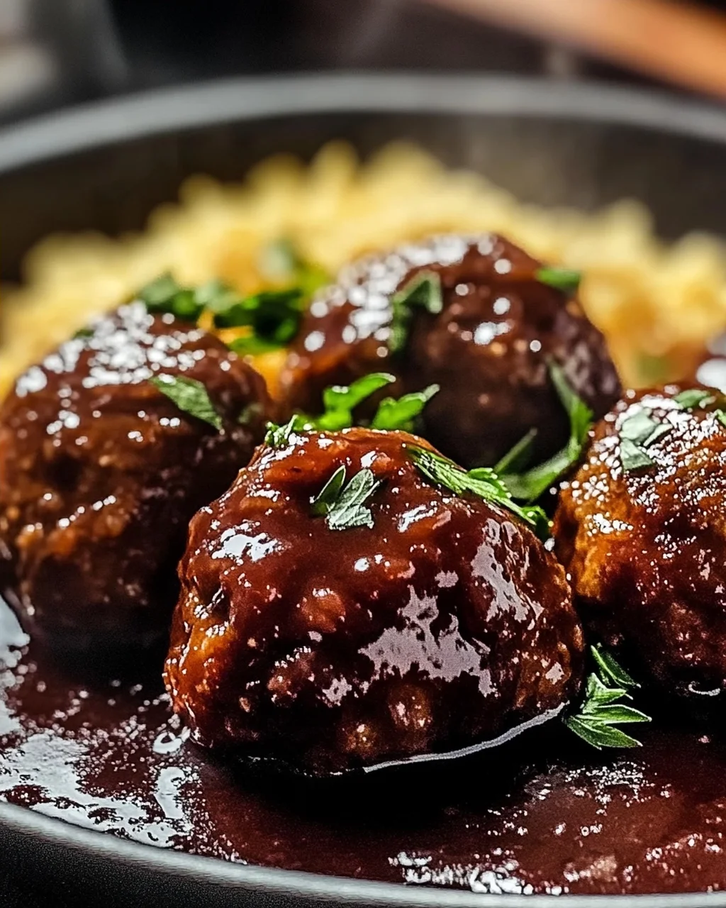 Rotwein Fleischbällchen für kalte Abende