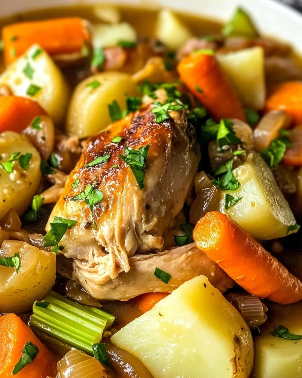 Saftiger Crockpot Chicken Pot Roast – Einfach & Lecker!