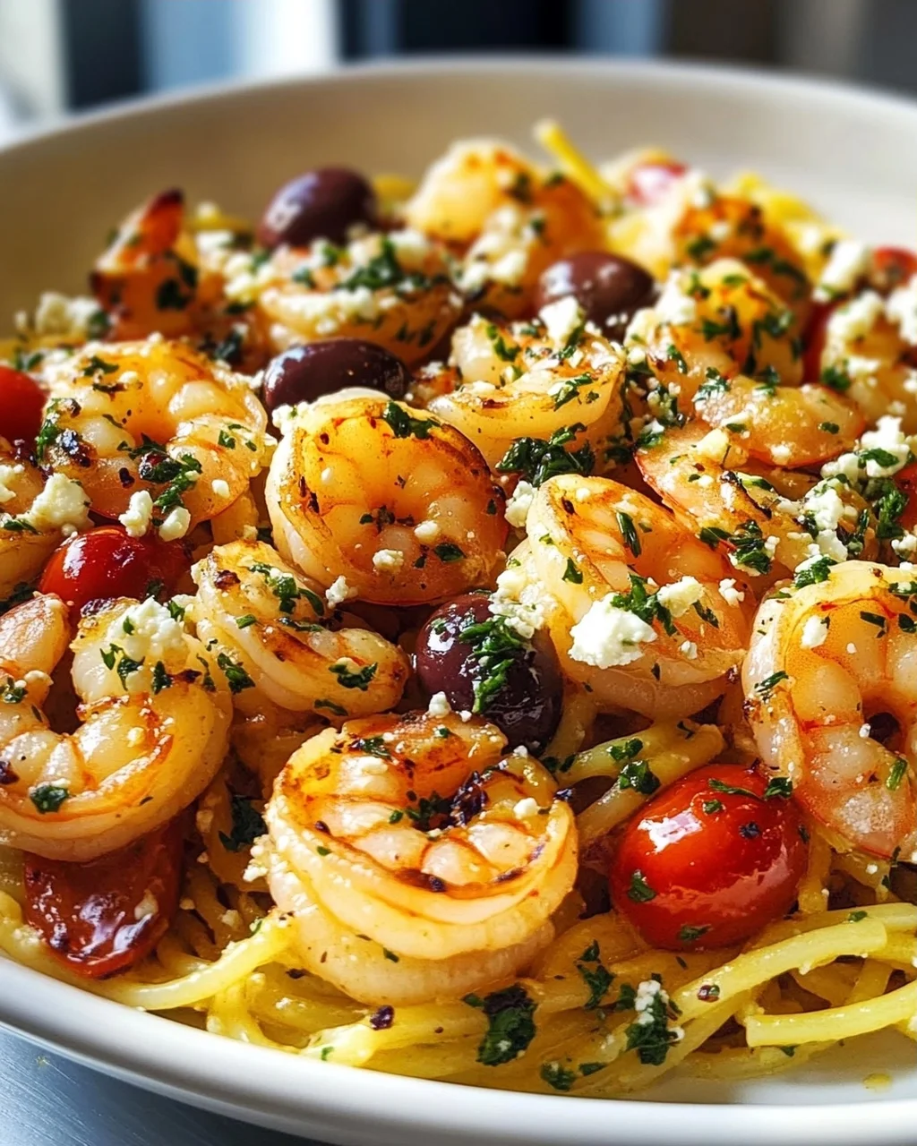 Scharfe Griechische Garnelen Scampi: Chili & Kräuter-Kick!