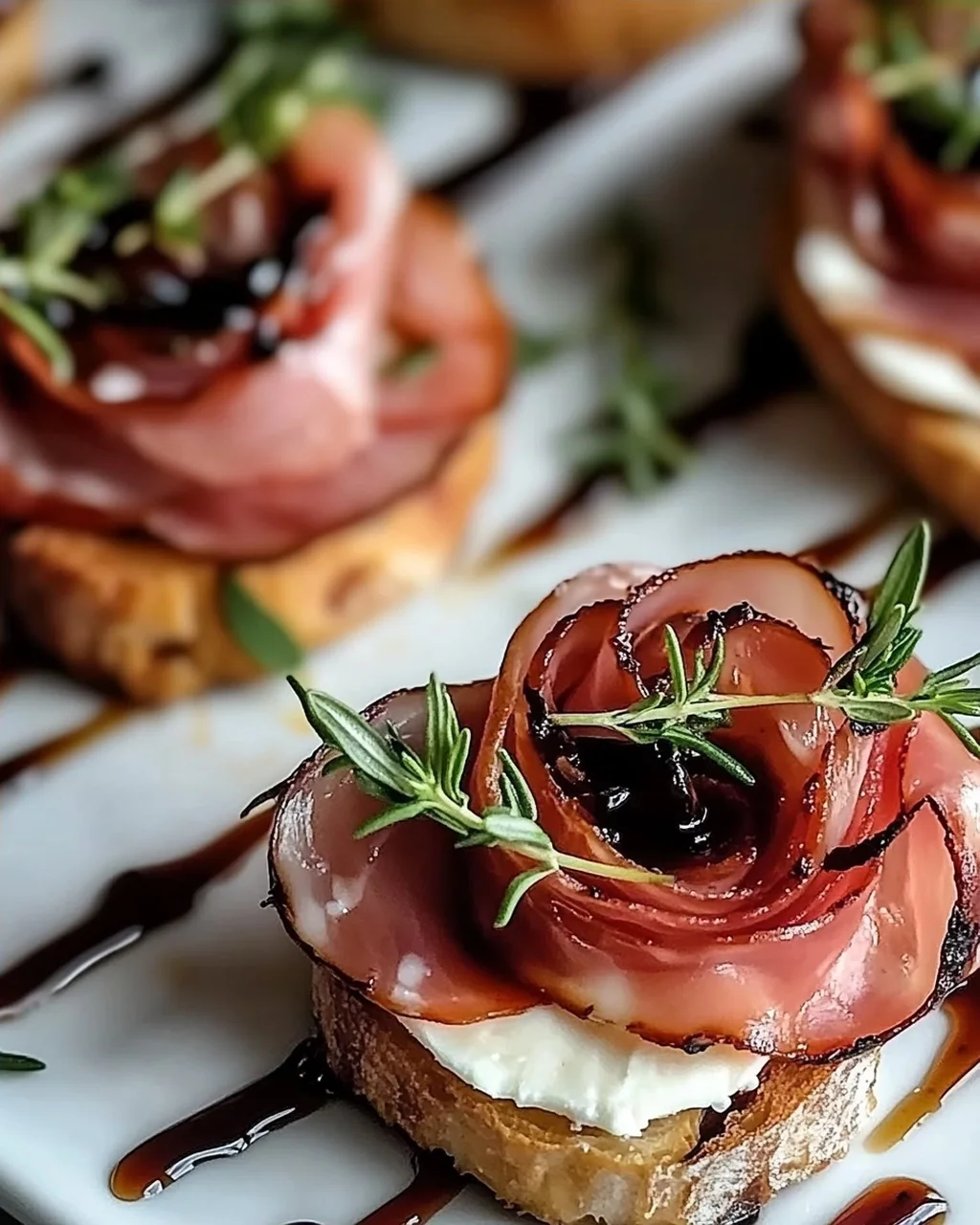 Schöne Prosciutto-Rose für festliche Anlässe
