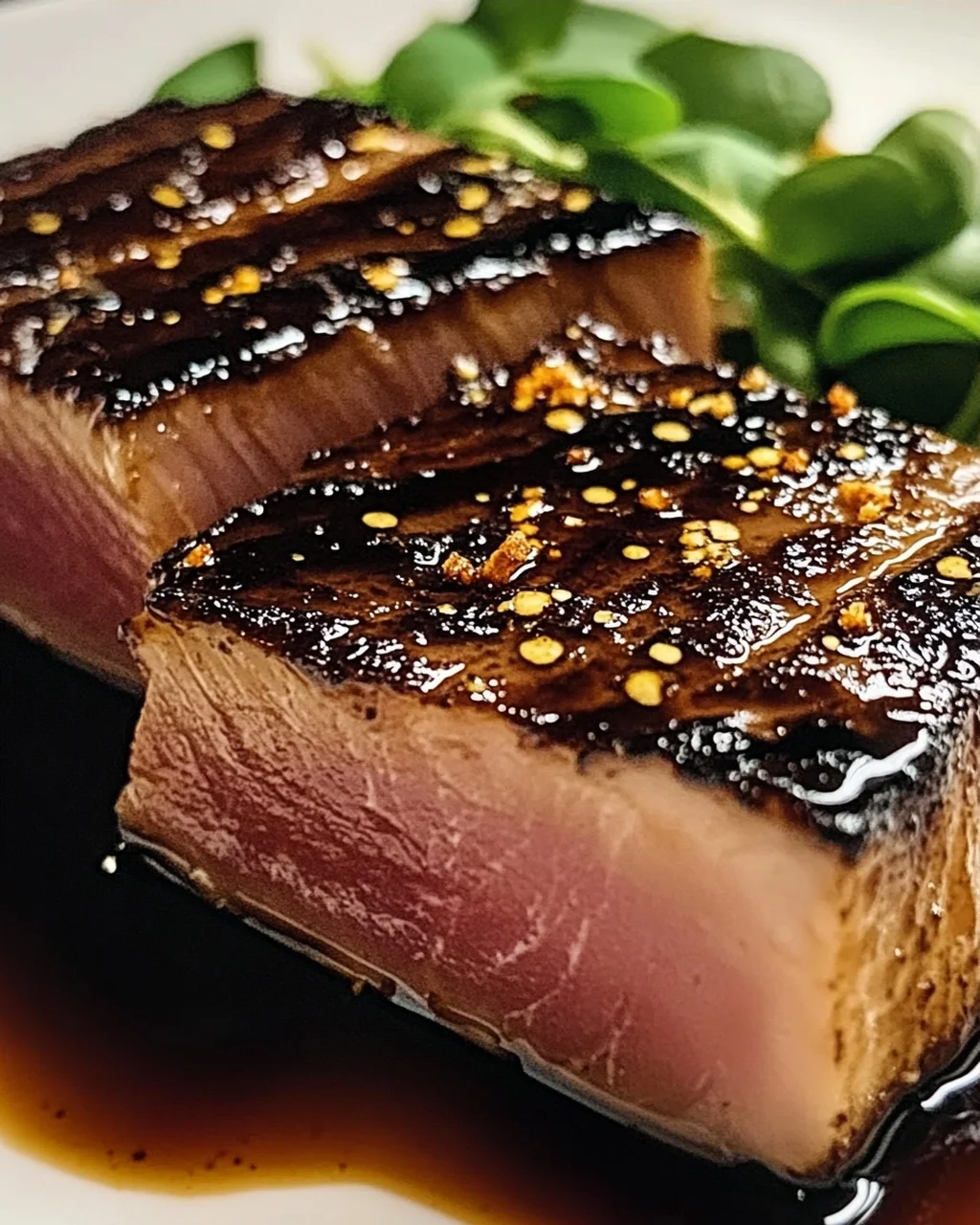Schwarze Balsamico-Thunfischsteaks schnell zubereiten