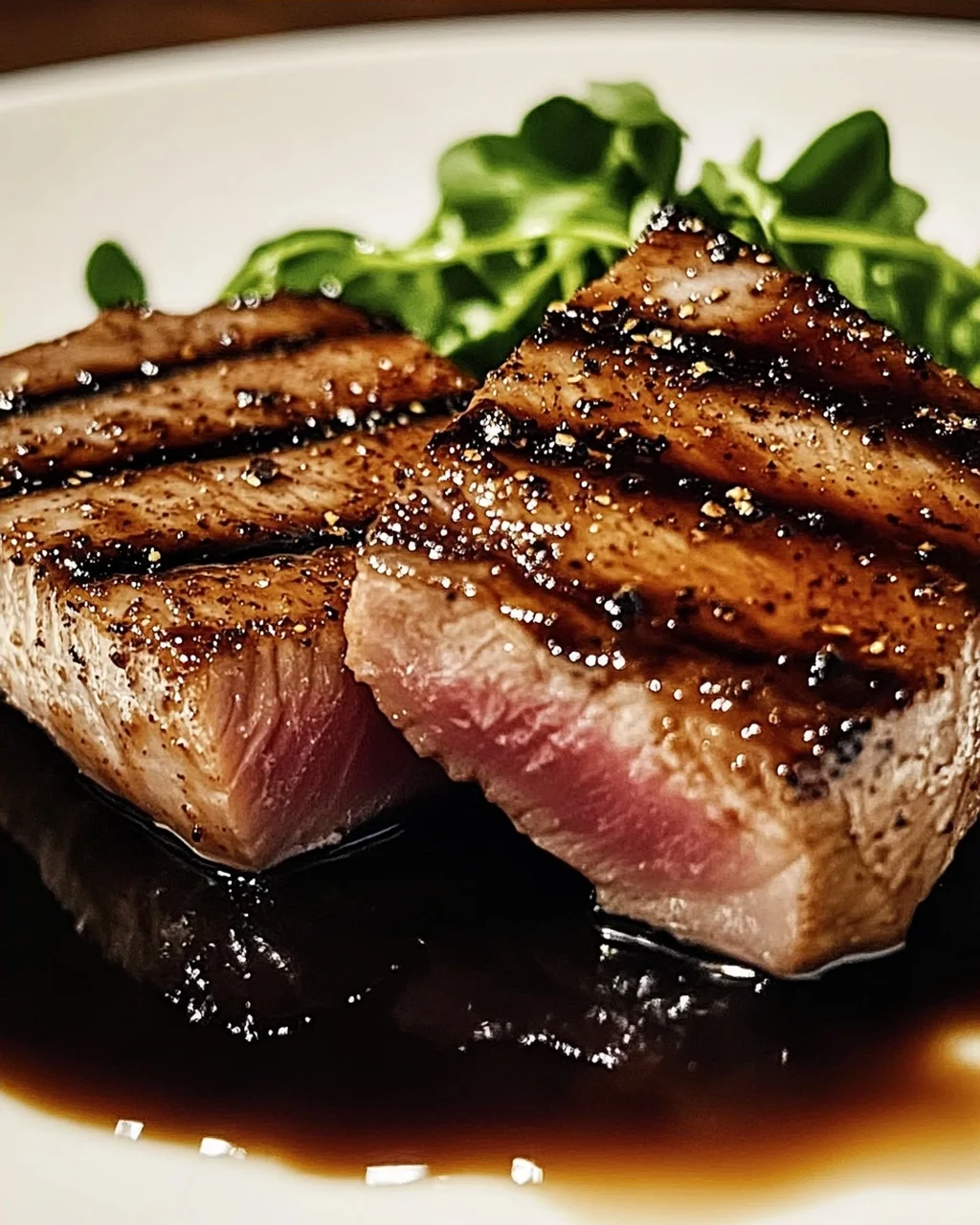 Schwarze Balsamico-Thunfischsteaks schnell zubereiten
