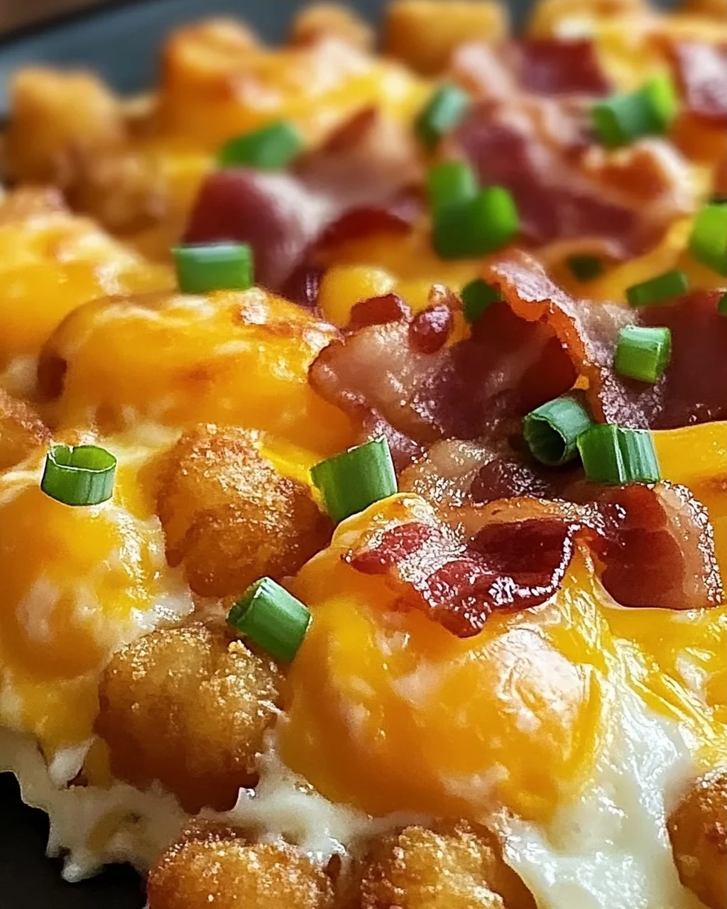 Speck und Ei Tater Tot Auflauf für Frühstücksliebe