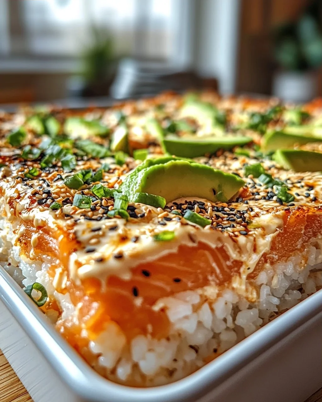 Spicy Lachs Sushi Bake: Der ultimative Sushi-Genuss für Zuhause!
